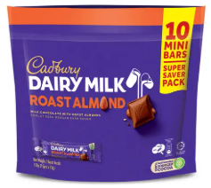 Cadbury Dairy Milk Roast Almond Share Bag 16 Pack x 115g