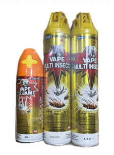 Fumakilla Vape Multi Insects Aerosol Twin Pack Free Vape 12 Jam 276ml 12 Bottle x 600ml