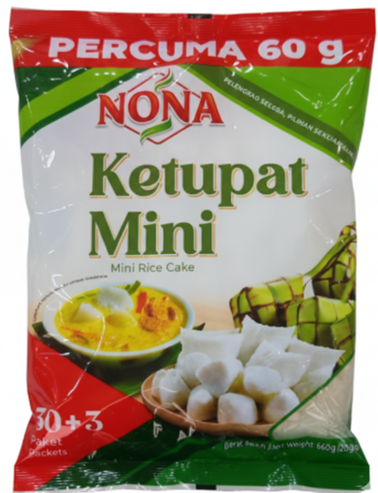 Nona Mini Ketupat Percuma 60g 18 Pack x 660g