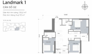 layout căn hộ số 7 Landmark 1 L1-07