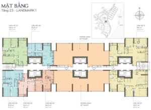 layout căn hộ số 3 Landmark 1 L1-03