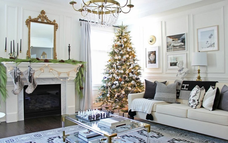 Mẹo trang trí Noel tại nhà đơn giản phong cách Tân cổ điển