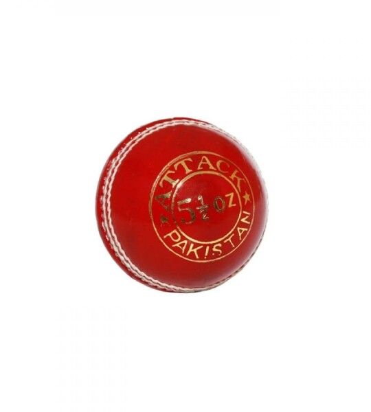 CA Cricket Leather Ball (Attack RED- 5 1/2)
