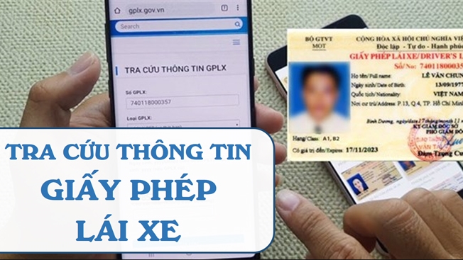 Không nhớ số giấy phép lái xe tra cứu như thế nào