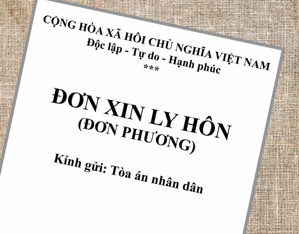 Tải xuống mẫu ly hôn đơn phương file word năm 2023