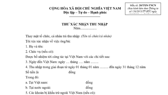 Thời điểm xác nhận thu nhập chịu thuế TNCN là khi nào?