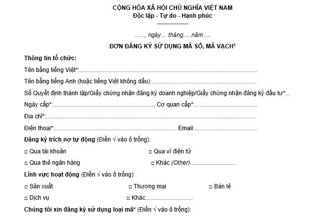 Có thể đăng ký mã vạch sản phẩm ở đâu