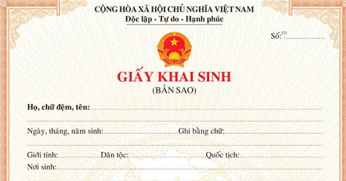 Mẫu trích lục khai sinh bản sao 2024