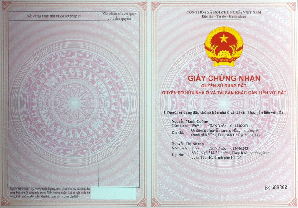 Giấy Chứng Nhận Quyền Sử Dụng đất Vườn Mới 2023