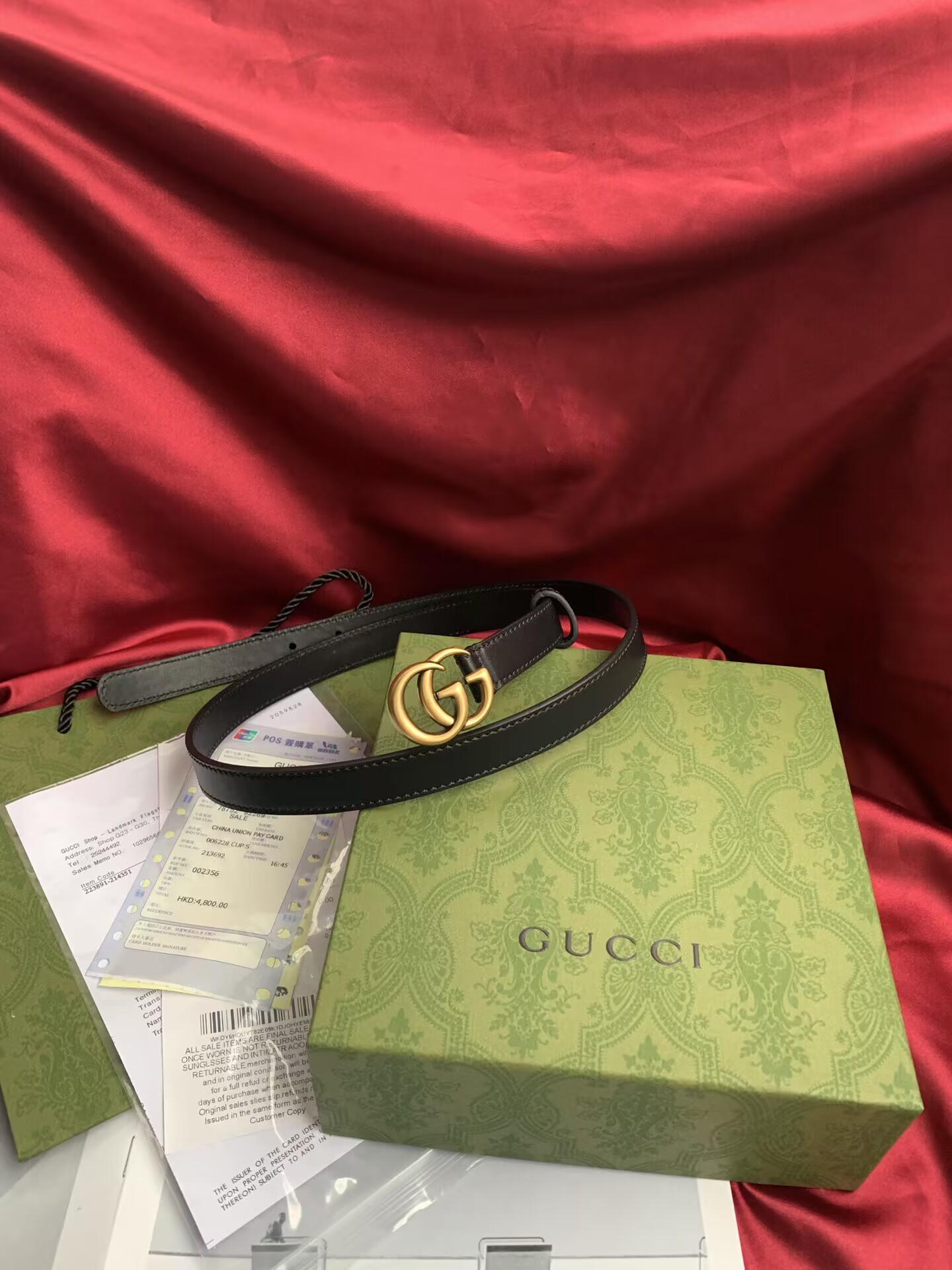 D186G Gucci Belt Classic style with box 25$ gallery
