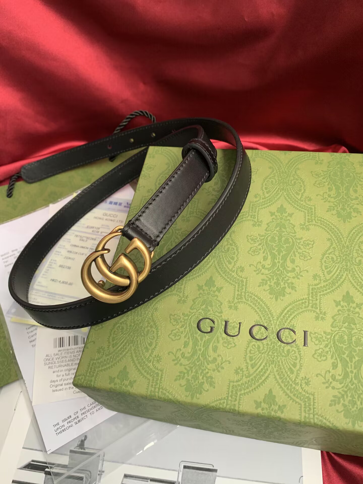 D186G Gucci Belt Classic style with box 25$ gallery