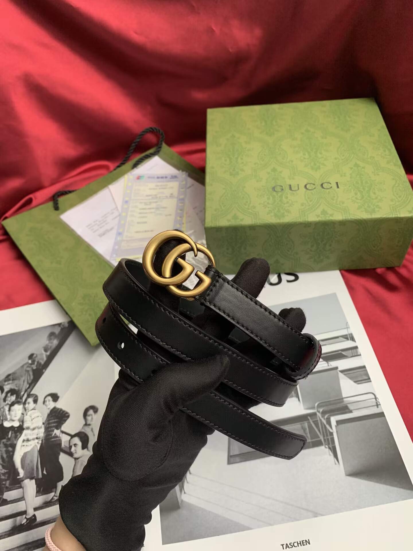 D186G Gucci Belt Classic style with box 25$ gallery