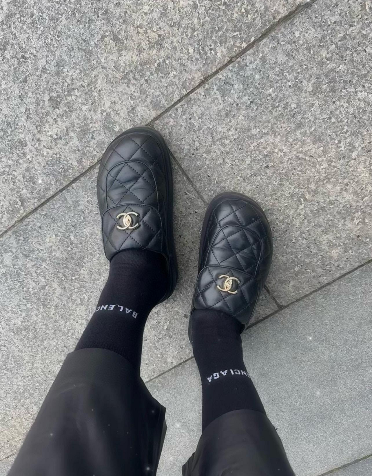 D516G Chanel thick sole half slippers sandals 75$ gallery