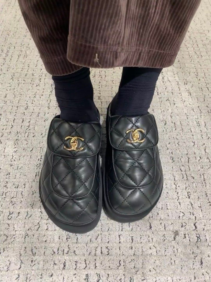 D516G Chanel thick sole half slippers sandals 75$ gallery