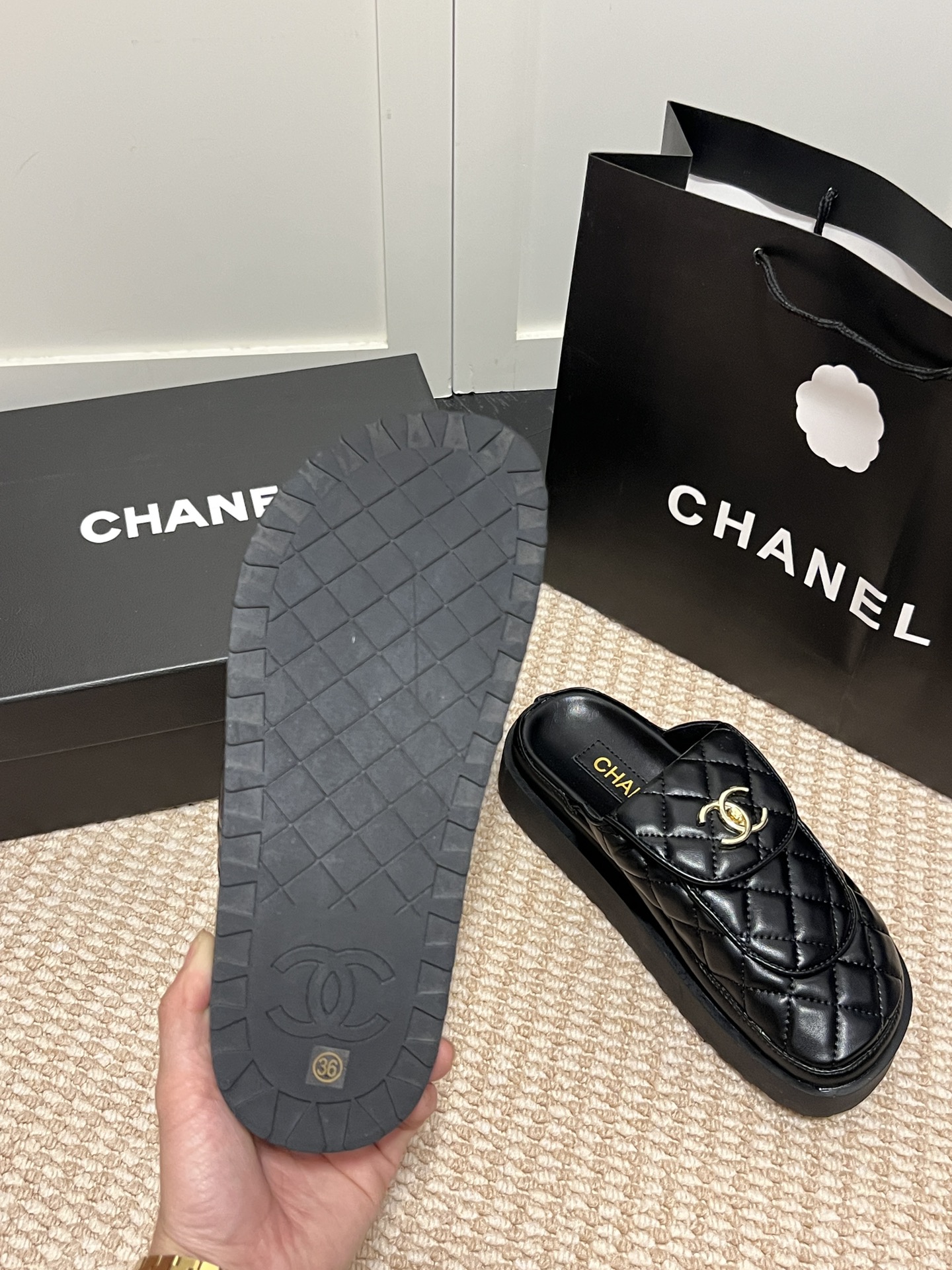 G150Z CHANEL Thick bottom slippers $46 gallery