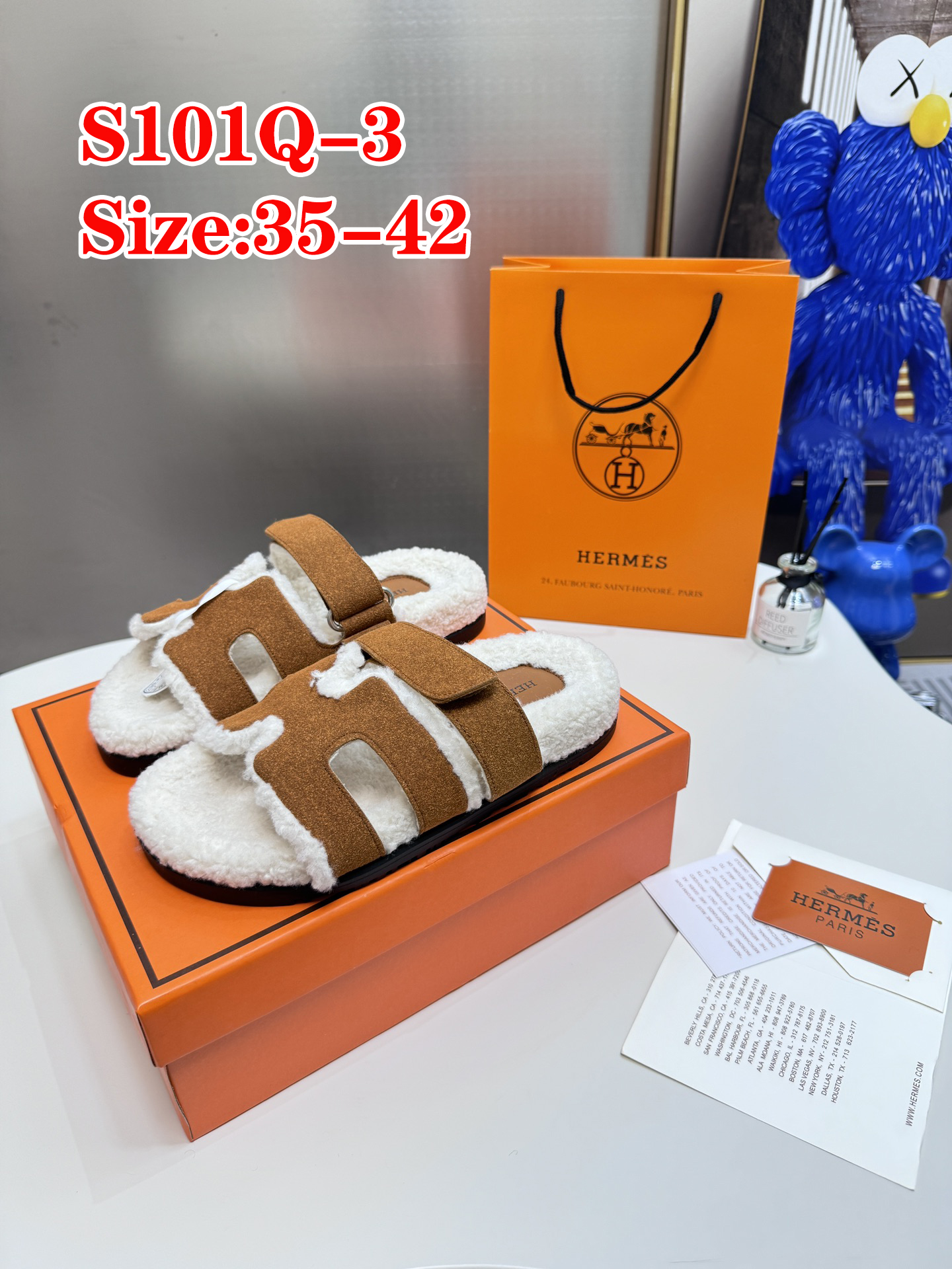 S101Q Hermes slippers 48$ gallery
