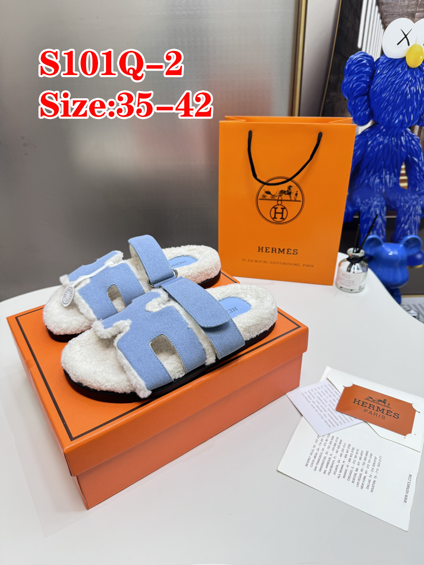 S101Q Hermes slippers 48$ gallery