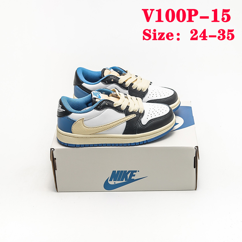 V100P Nike Air Jordan 1 x Travis Scott kids shoes $45 gallery