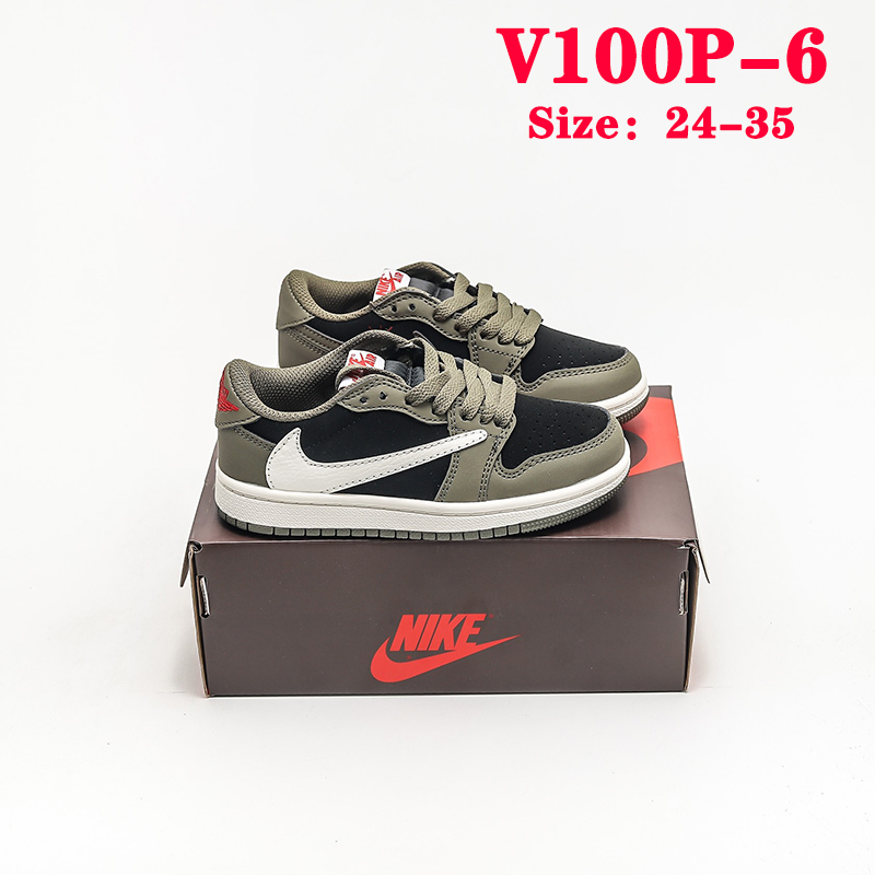 V100P Nike Air Jordan 1 x Travis Scott kids shoes $45 gallery