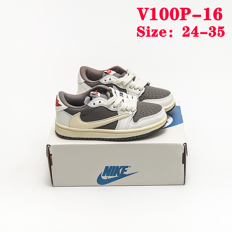 V100P Nike Air Jordan 1 x Travis Scott kids shoes $45 gallery