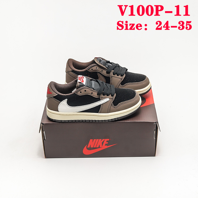 V100P Nike Air Jordan 1 x Travis Scott kids shoes $45 gallery