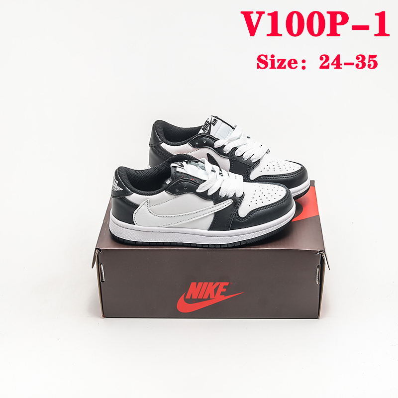 V100P Nike Air Jordan 1 x Travis Scott kids shoes $45 gallery