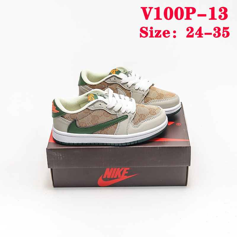V100P Nike Air Jordan 1 x Travis Scott kids shoes $45 gallery