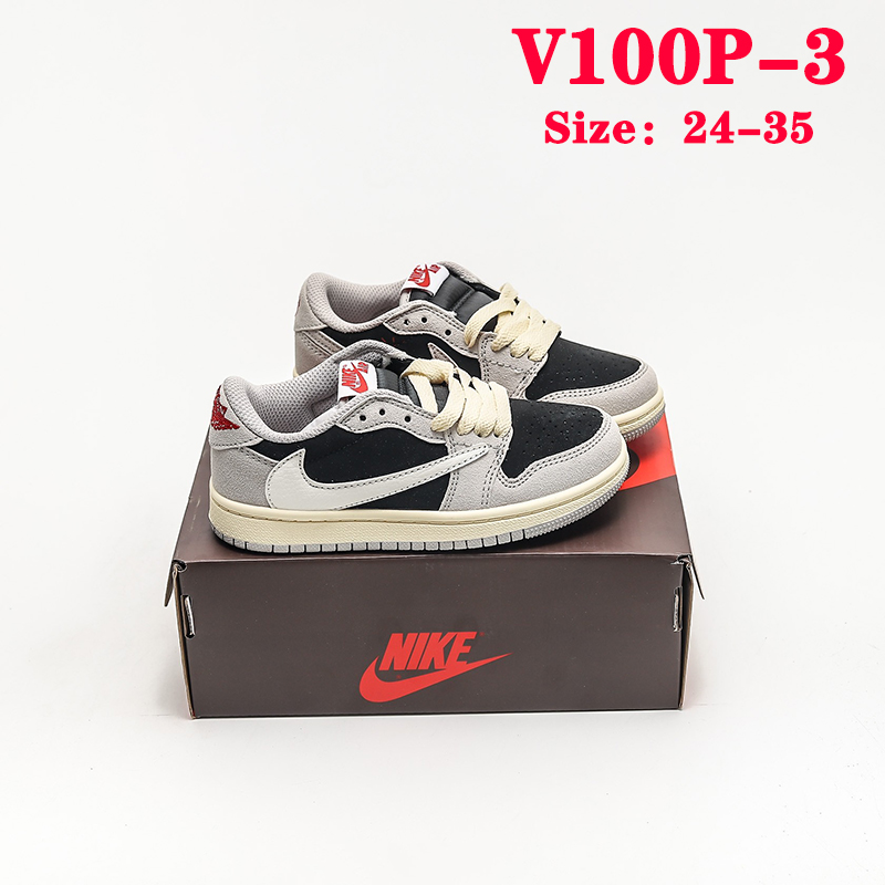 V100P Nike Air Jordan 1 x Travis Scott kids shoes $45 gallery
