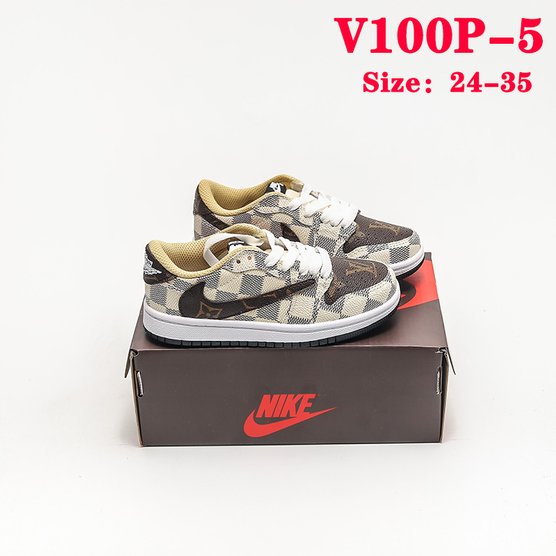 V100P Nike Air Jordan 1 x Travis Scott kids shoes $45 gallery