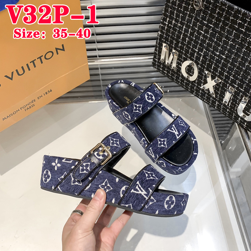 V32P Louis vuitton thick bottom slippers $42 gallery