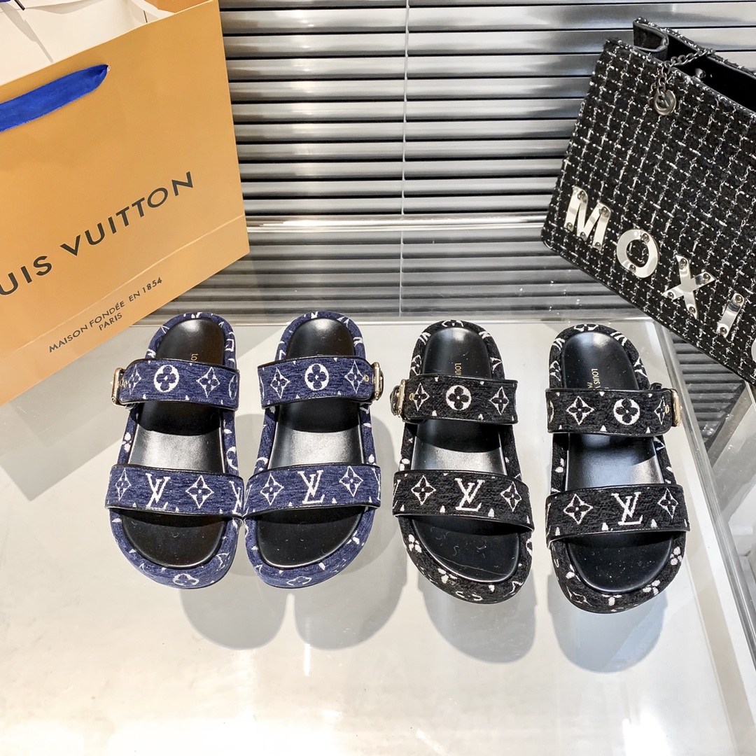 V32P Louis vuitton thick bottom slippers $42 gallery