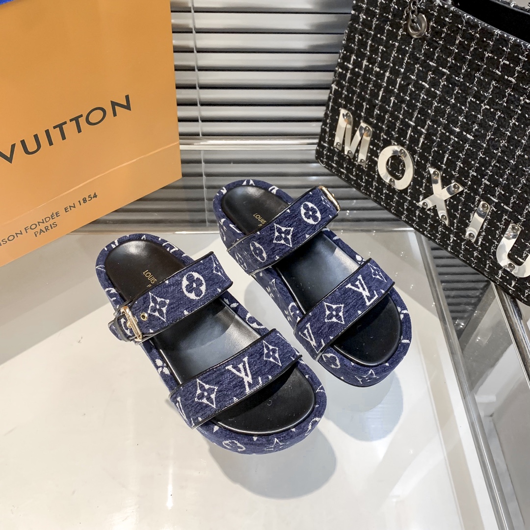 V32P Louis vuitton thick bottom slippers $42 gallery