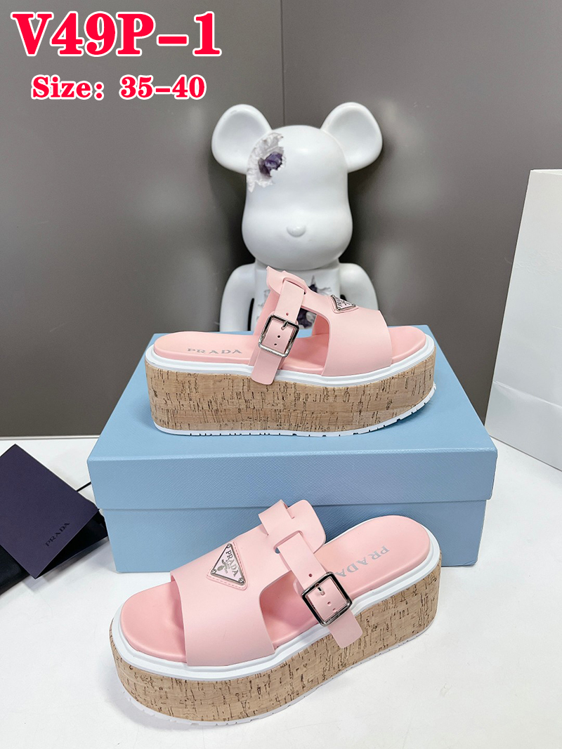 V49P Prada Weaving thick bottom sandals $68 gallery