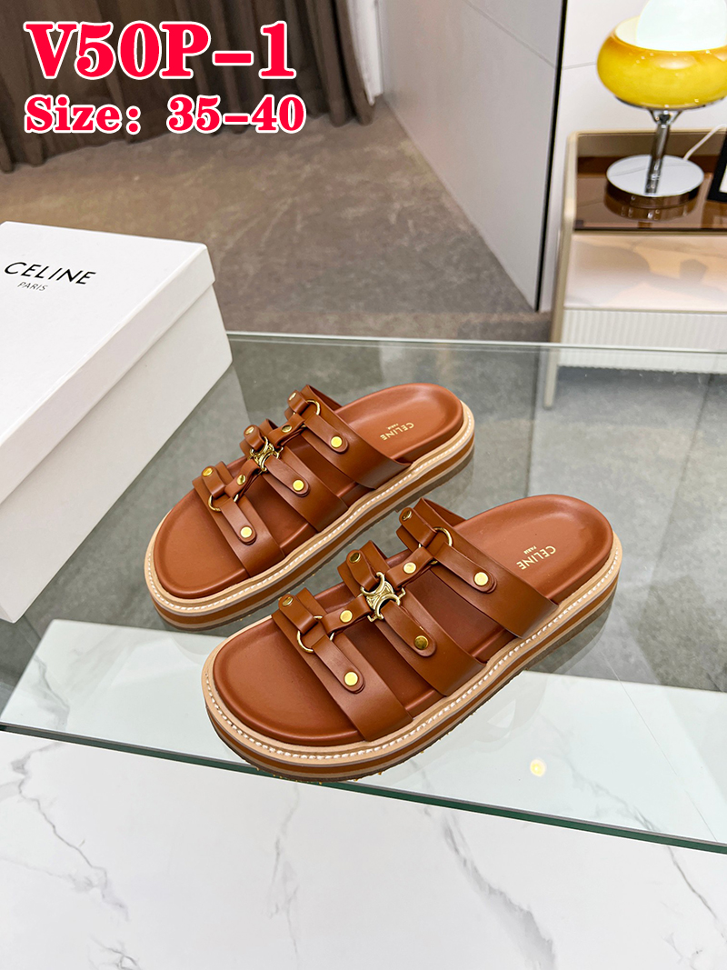 V50P CELINE  PARIS sandals $78 gallery