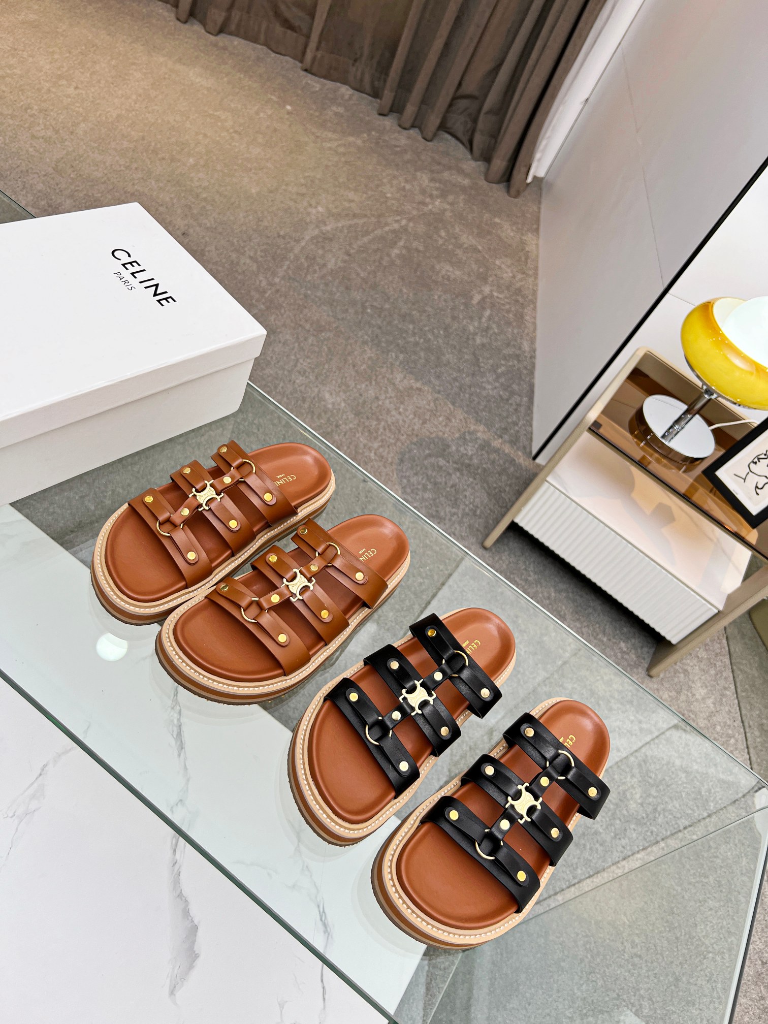 V50P CELINE  PARIS sandals $78 gallery