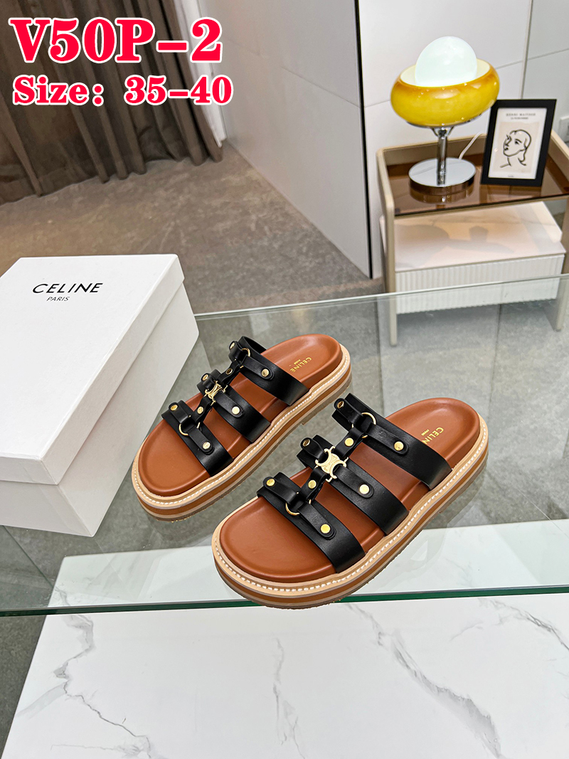 V50P CELINE  PARIS sandals $78 gallery