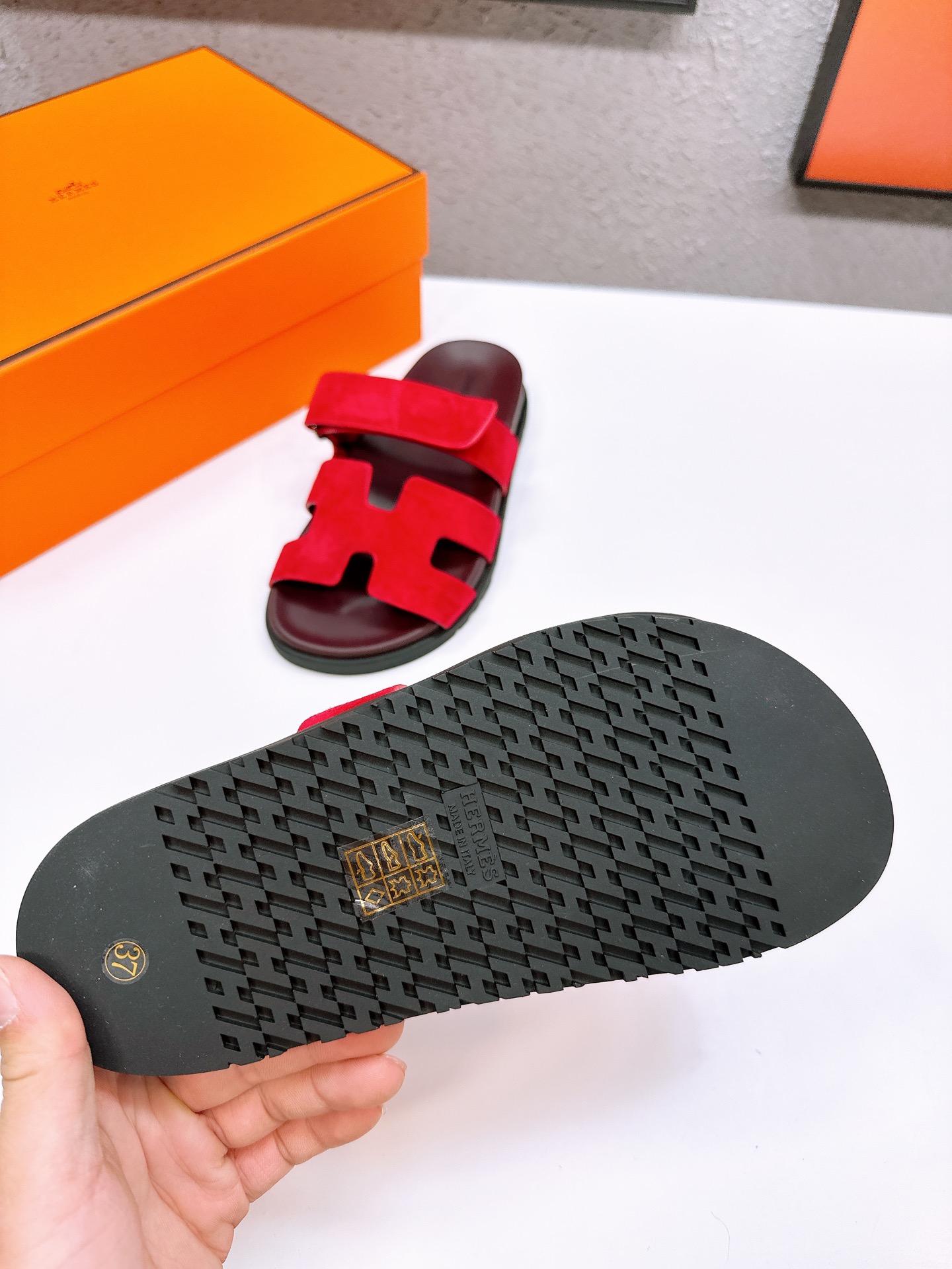 V60P Hermes slippers $75 gallery