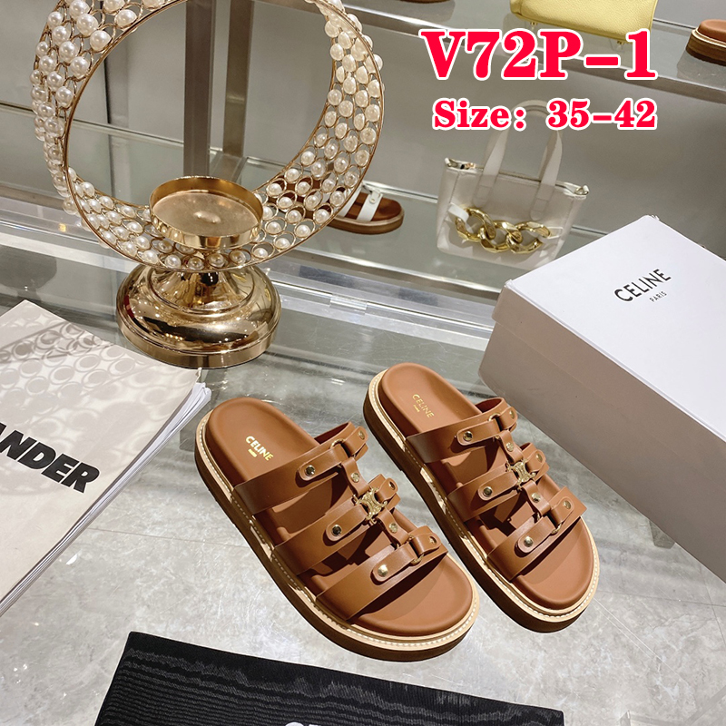 V72P CELINE  PARIS sandals $55 gallery