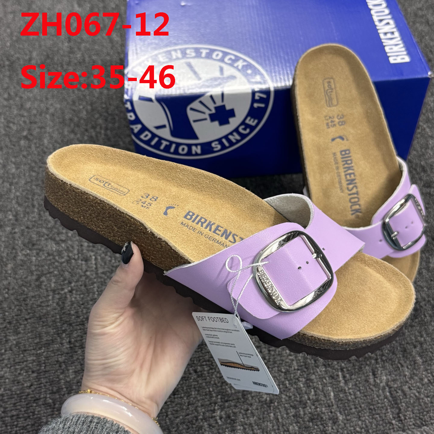 ZH067 Birkenstock Slippers 42$ gallery