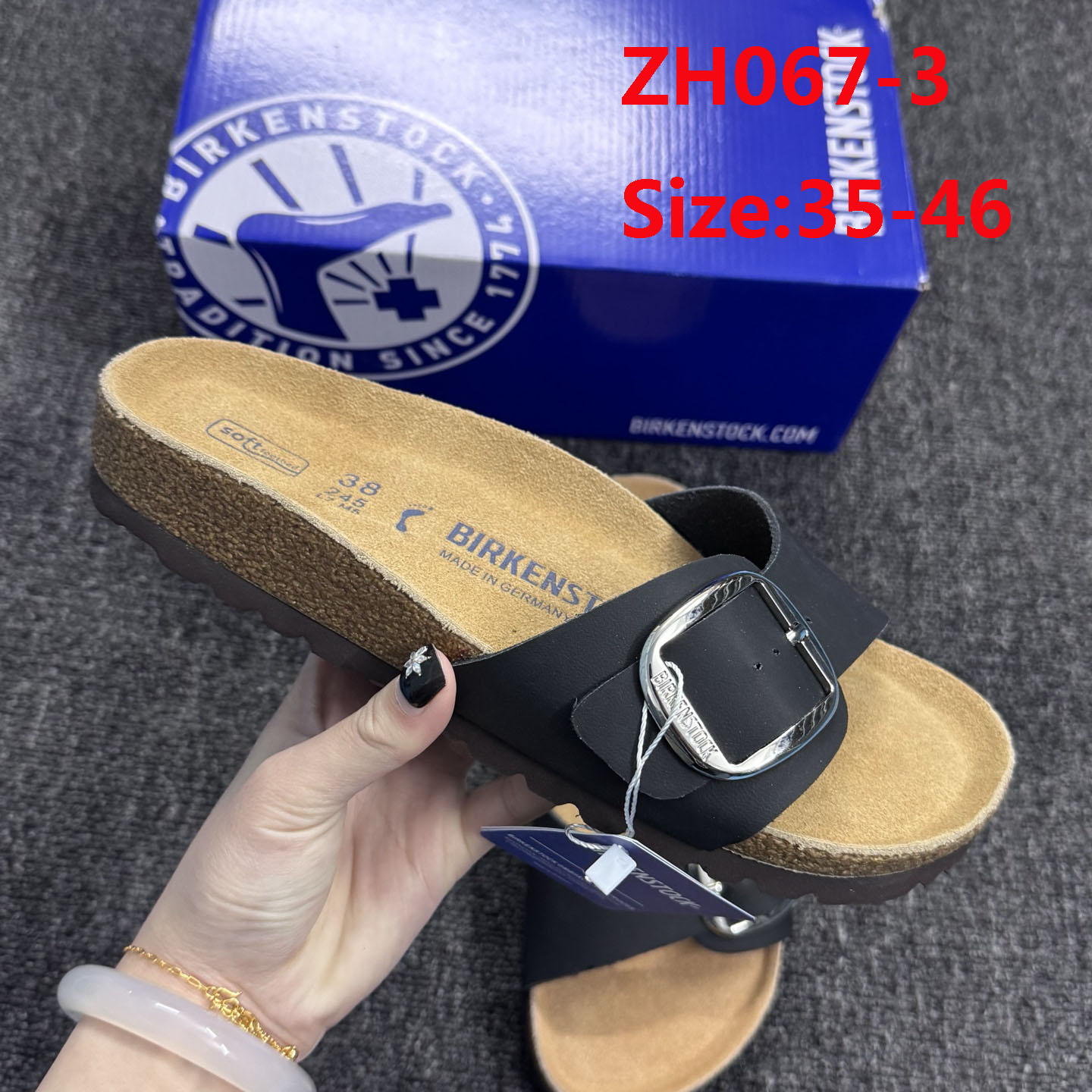 ZH067 Birkenstock Slippers 42$ gallery