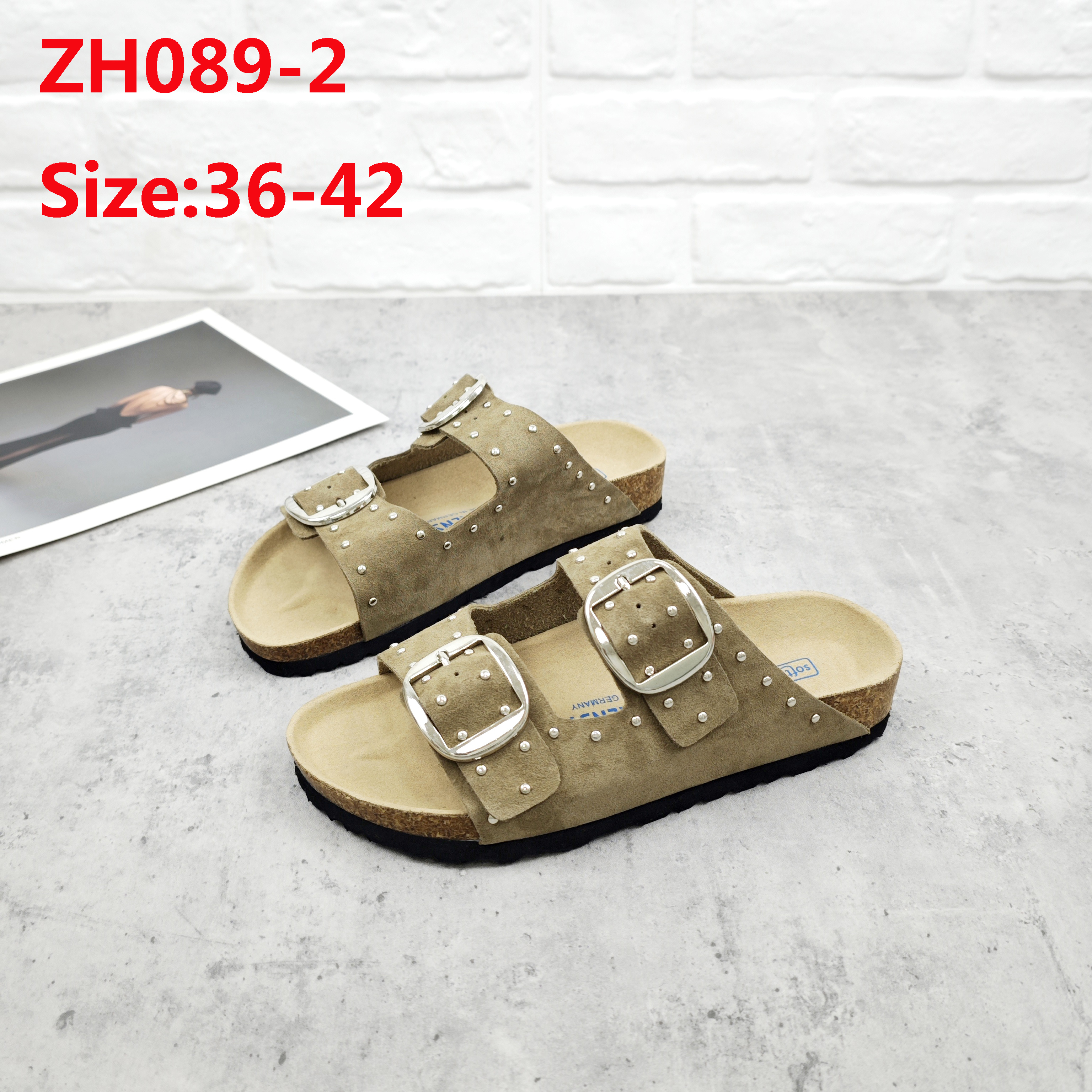 ZH089 Birkenstock Slippers 38$ gallery