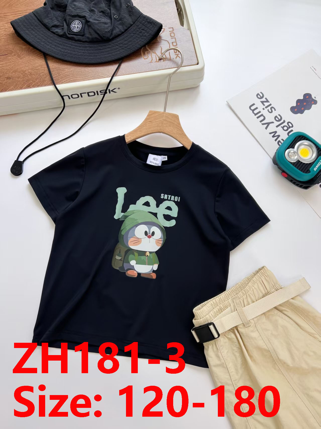 ZH181 Lee Doraemon Family wear Nylon  T-shirt 22$ gallery