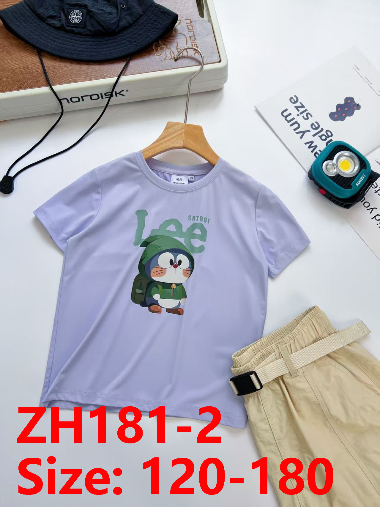 ZH181 Lee Doraemon Family wear Nylon  T-shirt 22$ gallery