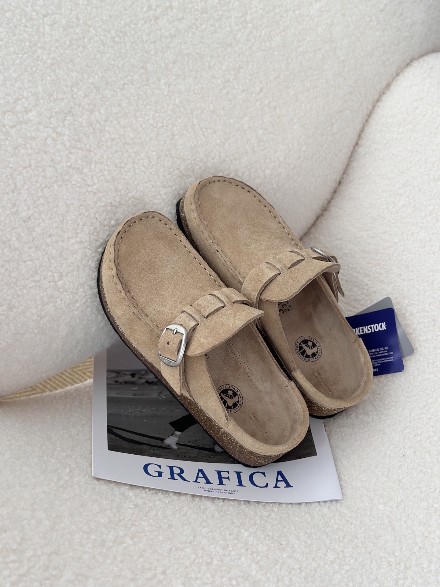 ZH256 Birkenstock retro casual closed toe thick-soled slippers 72$ gallery