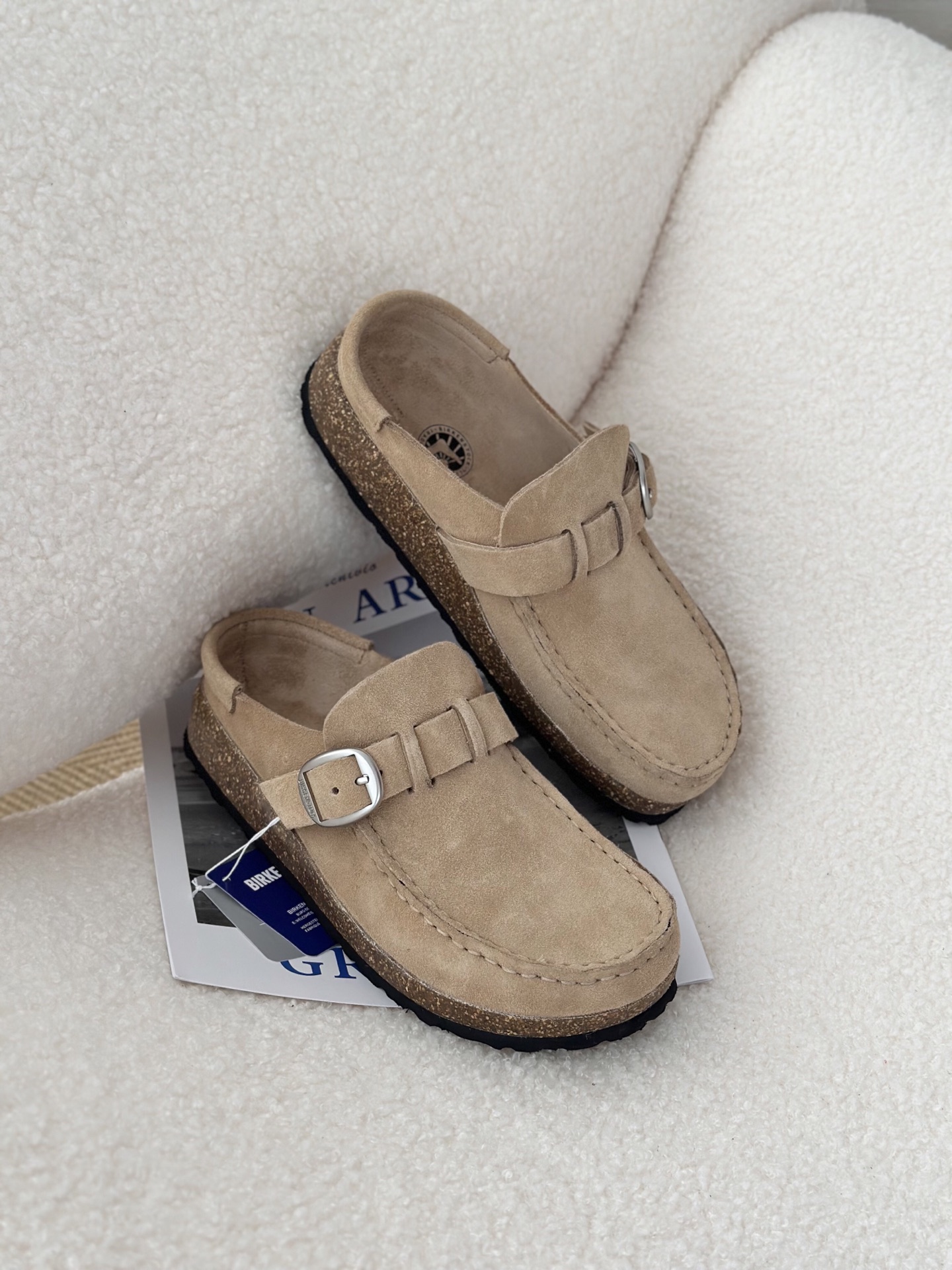 ZH256 Birkenstock retro casual closed toe thick-soled slippers 72$ gallery