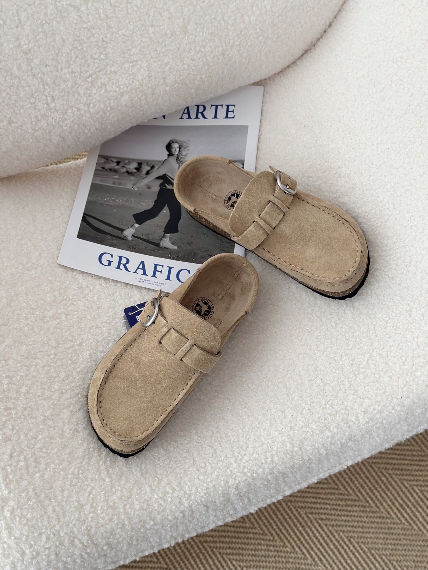 ZH256 Birkenstock retro casual closed toe thick-soled slippers 72$ gallery