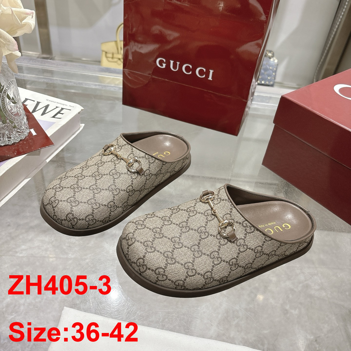 ZH405 Gucci closed-toe slippers 72$ gallery