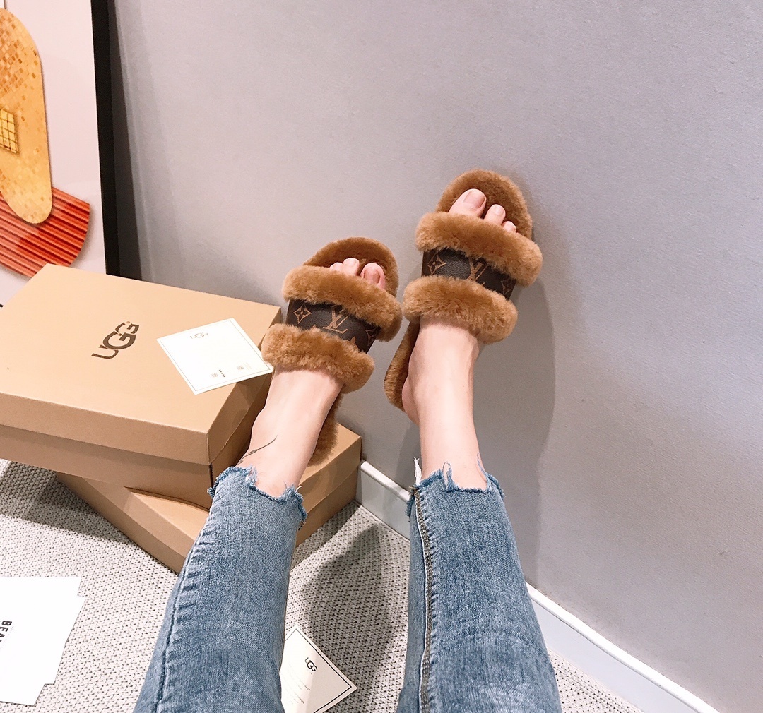 J1H3 UGG, LV collaboration wool slippers 52$ gallery