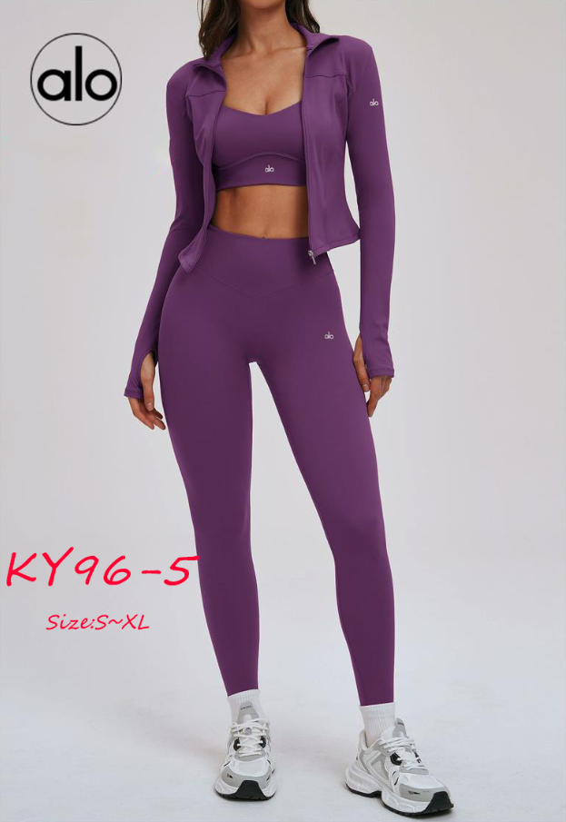 KY96 ALO YOGA 3-piece set (jacket + bra + pants) $67.9 gallery