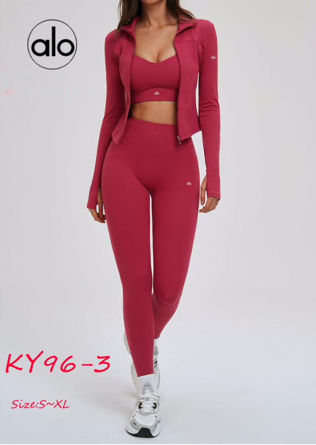KY96 ALO YOGA 3-piece set (jacket + bra + pants) $67.9 gallery